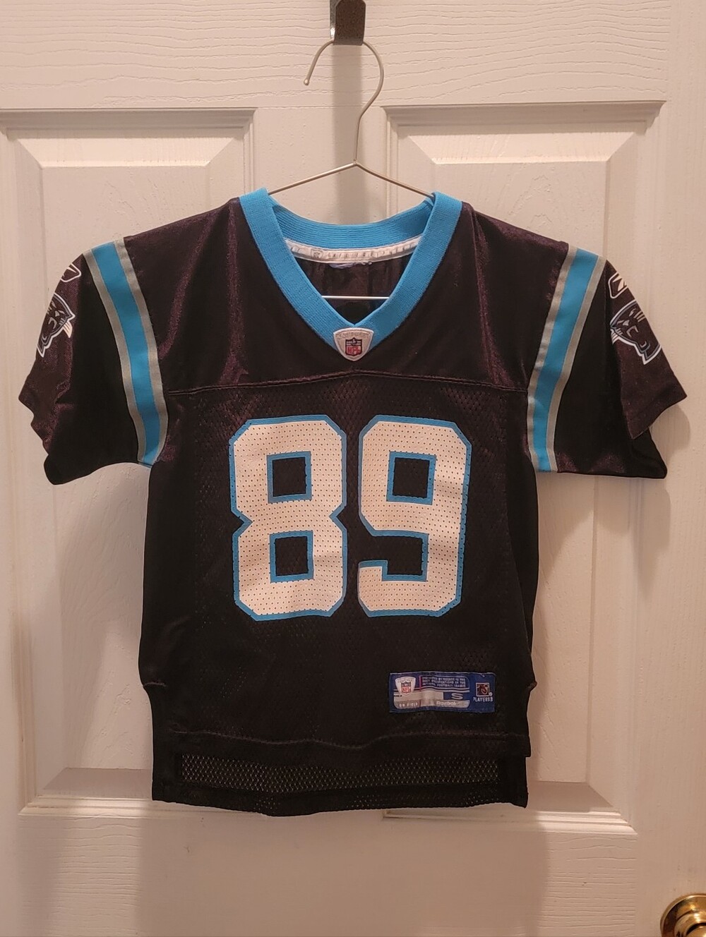 NFL Carolina Panthers Kids Black & Blue #89 Jersey - Youth Small
